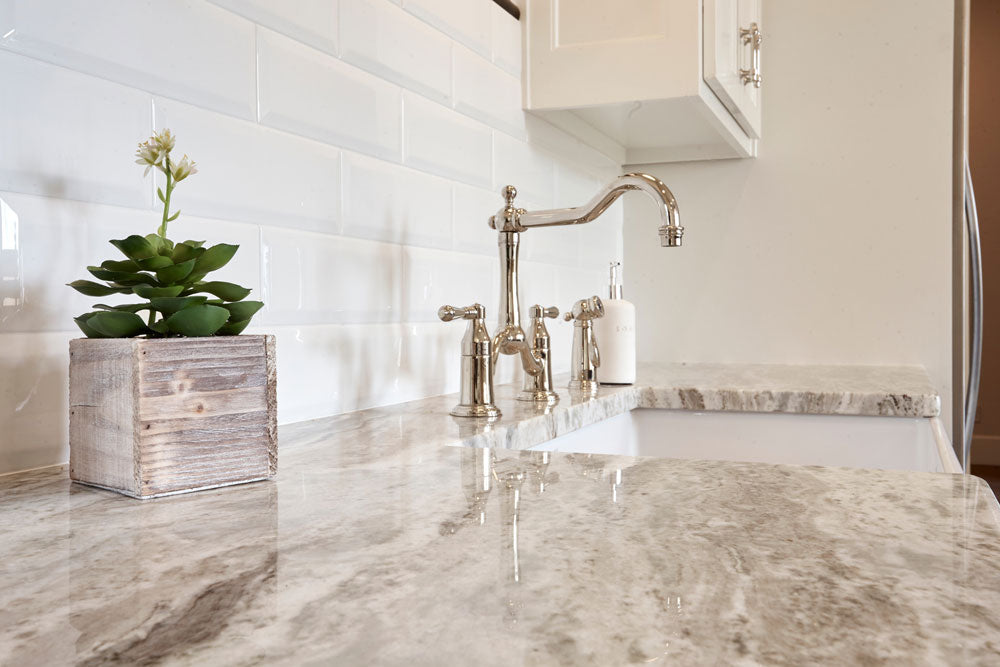 Arizona Tile - Paloma 4" x 16" Wall Tile - Cotton Bevel Glossy Backsplash Install