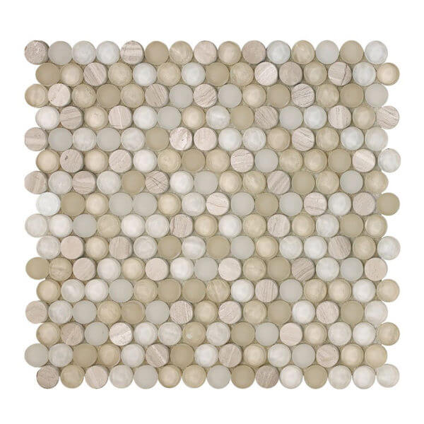 Happy Floors - Sobe Collection - Penny Round - Sand