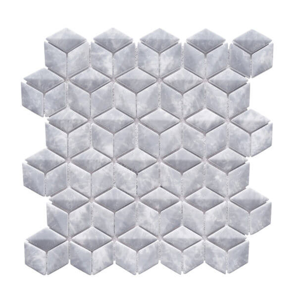 Happy Floors - Endura Collection - Rhomboid Round - Bardiglio