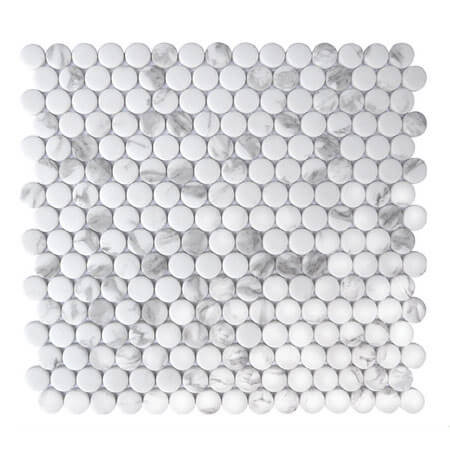Happy Floors - Endura Collection - Penny Round - Calacatta