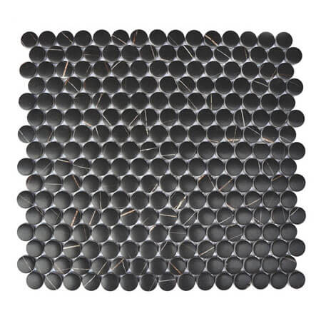 Happy Floors - Endura Collection - Penny Round - Sahara Noir