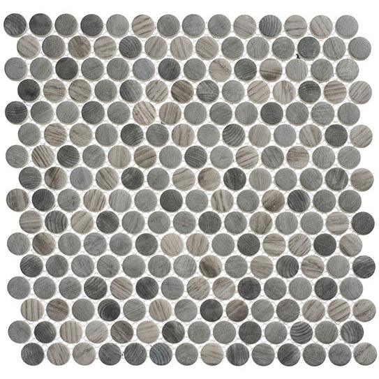 Bellagio - Polka Dots Penny Round - Umbel Grey