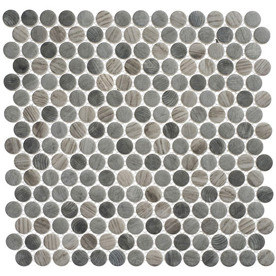 Bellagio - Polka Dots Penny Round - Umbel Grey