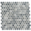 See Bellagio - Polka Dots Penny Round - Ombre Reef