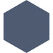 Arizona Tile - Paros Series 8.5" x 10" Rectified Color Body Porcelain Hexagon Tile - Navy