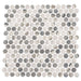 Bellagio - Pixels Penny Round - Chrome Arc