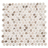 See Bellagio - Pixels Penny Round - Speckled Taupe