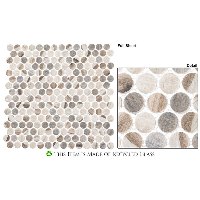 Bellagio - Pixels Penny Round - Dotted Blend Close View