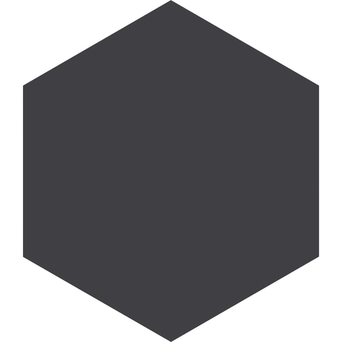 Arizona Tile - Paros Series 8.5" x 10" Rectified Color Body Porcelain Hexagon Tile - Black