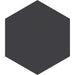 Arizona Tile - Paros Series 8.5" x 10" Rectified Color Body Porcelain Hexagon Tile - Black