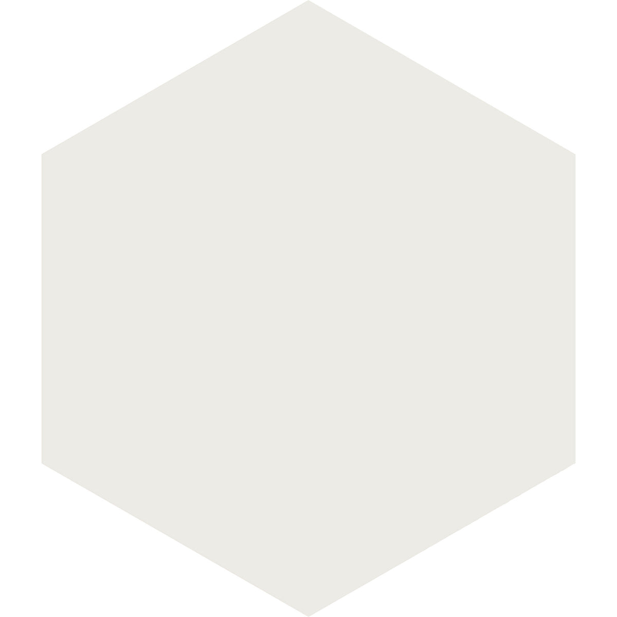 Arizona Tile - Paros Series 14&quot; x 16&quot; Rectified Color Body Porcelain Hexagon Tile - White