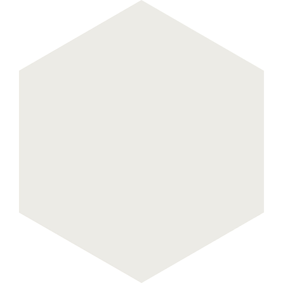 Arizona Tile - Paros Series 8.5&quot; x 10&quot; Rectified Color Body Porcelain Hexagon Tile - White