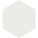 Arizona Tile - Paros Series 8.5" x 10" Rectified Color Body Porcelain Hexagon Tile - White