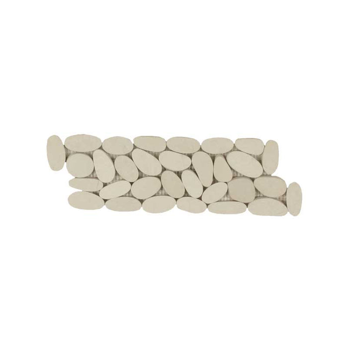 Maniscalco - Botany Bay Pebbles - Sliced Border - Cream
