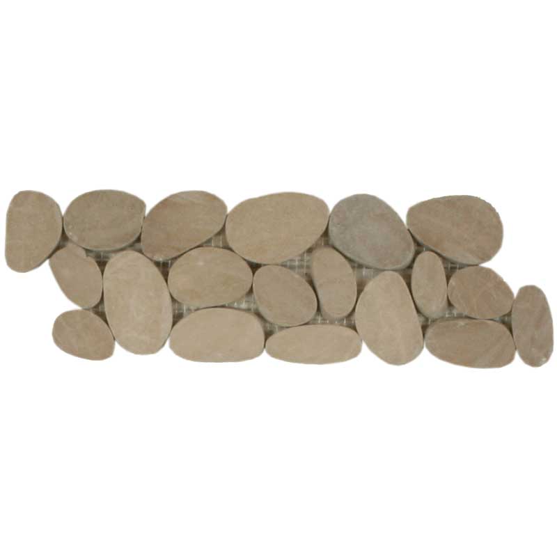 Maniscalco - Botany Bay Pebbles - Sliced Border - Khaki