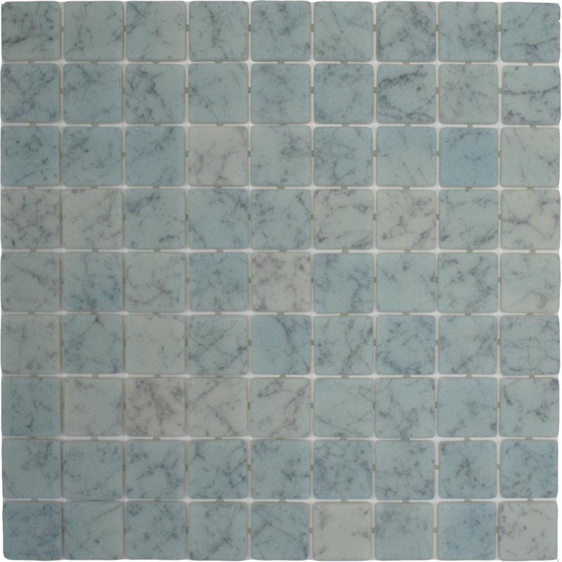 Maniscalco - Reflections Series - Glass Squares Mosaic - Azul