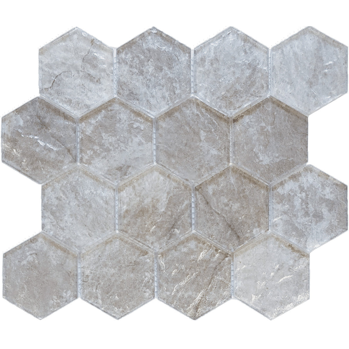 Tesoro Revere - Natural 3 in. Hexagon Mosaic