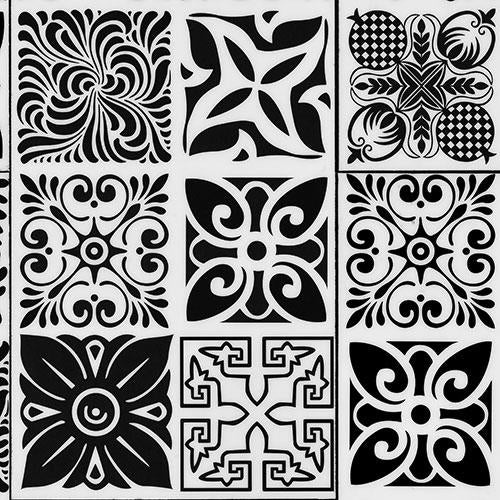 Trucor by Dixie Home - TRUCOR Tile 12&quot; x 24&quot; - Abstract - Black &amp; White