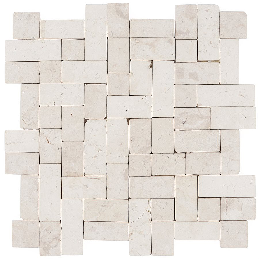 Soho Studio - Pebblestone New Antique Stone Mosaic - Lovina White