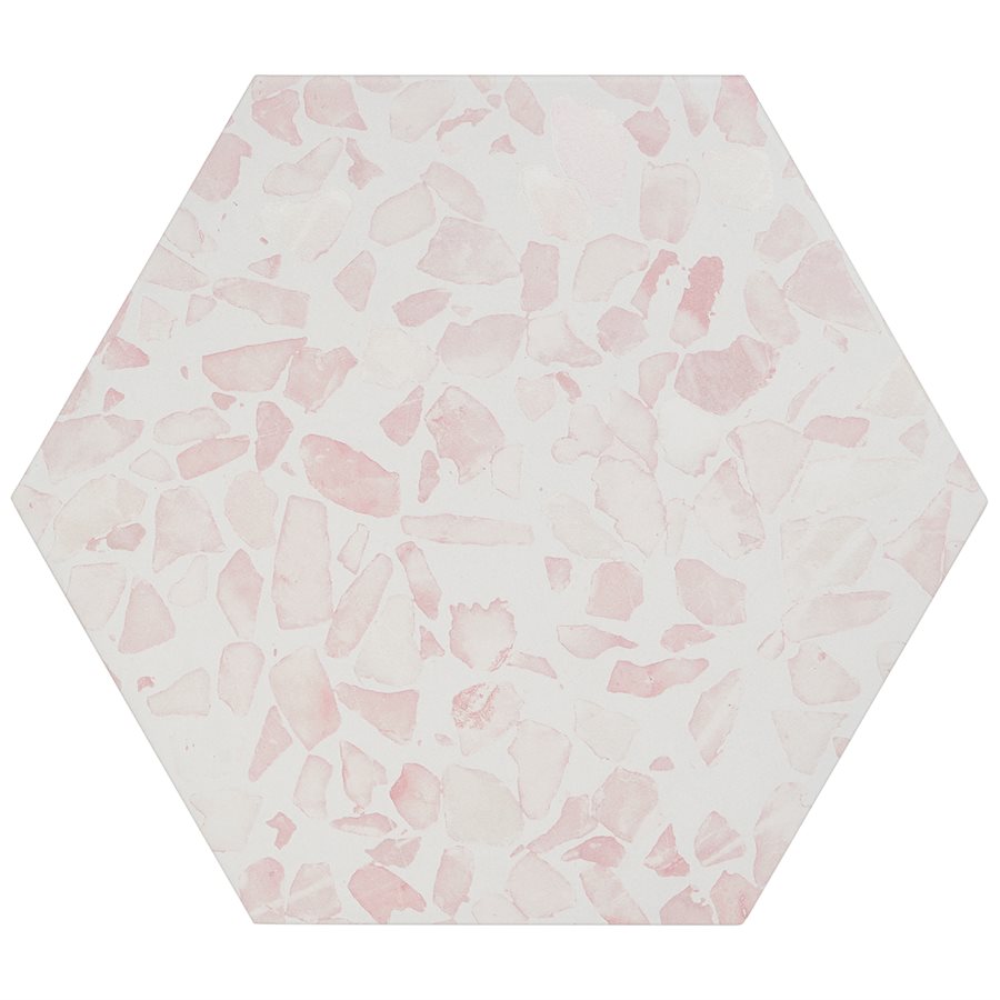 Soho Studio - Riazza Porcelain Hex Tile - Pink