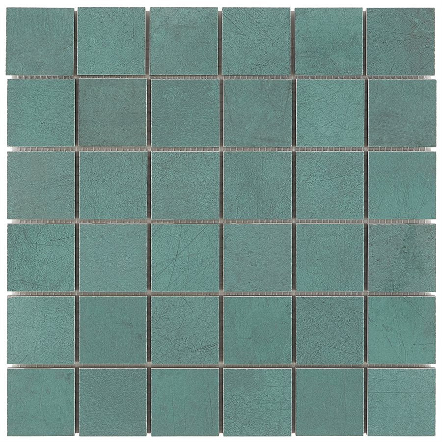 Soho Studio - Blacksmith 2" x 2" Porcelain Mosaic - Viridium