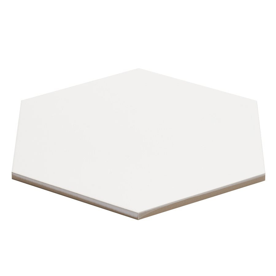 Soho Studio - Classic Hex 10" Porcelain Hex Tile - White