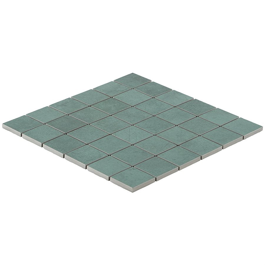 Soho Studio - Blacksmith 2" x 2" Porcelain Mosaic - Viridium