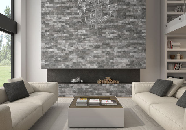 Maniscalco - South Loop Series - Brick Porcelain Mosaic - Iron Room Scene