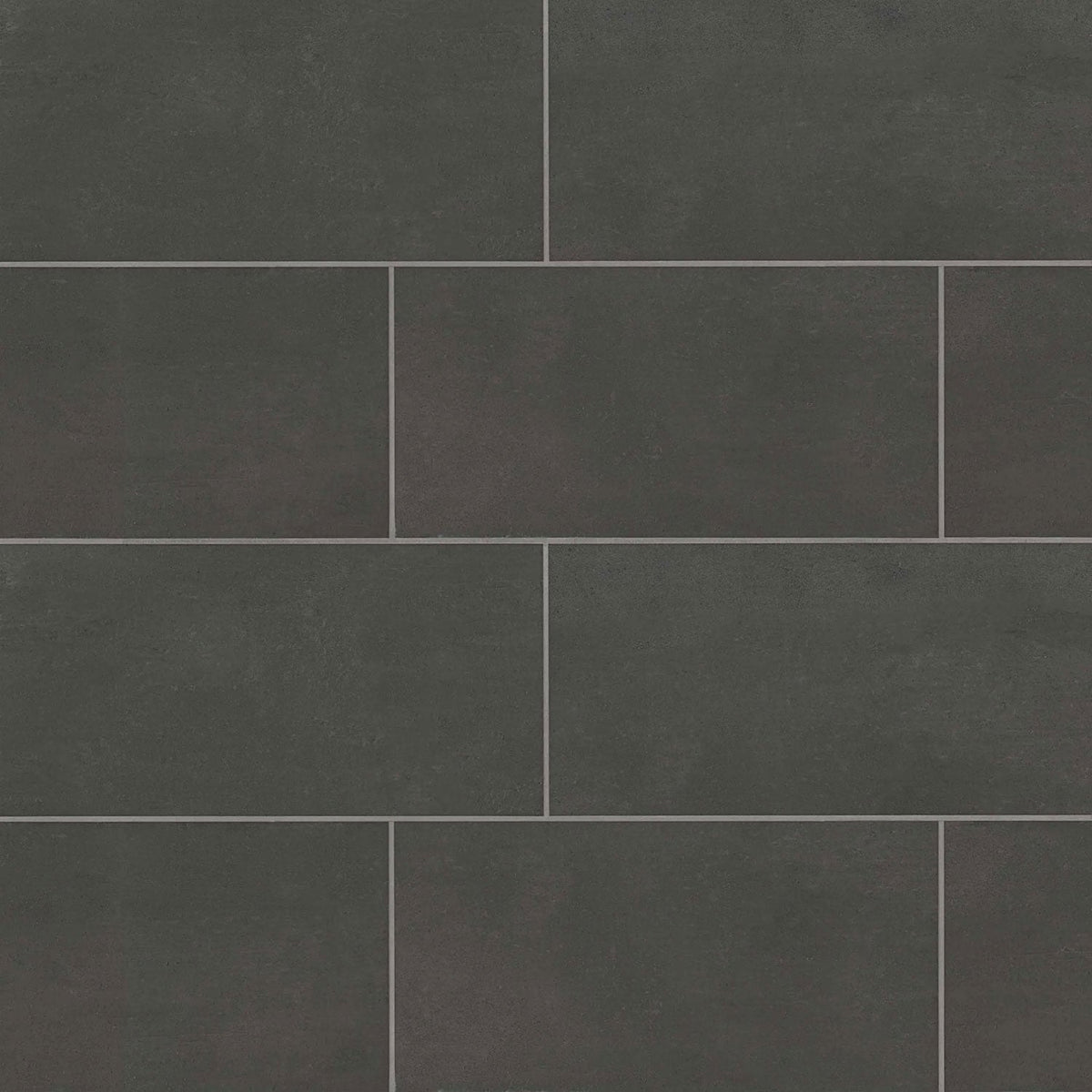 Bedrosians - Simply Modern 12&quot; x 24&quot; Floor &amp; Wall Tile - Black