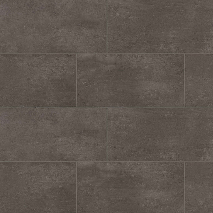 Bedrosians - Simply Modern - 12" x 24" Color body Porcelain Tile - Coffee