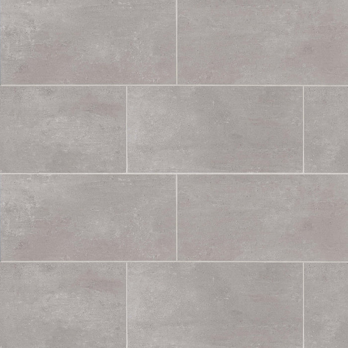 Bedrosians - Simply Modern - 12" x 24" Color body Porcelain Tile - Grey