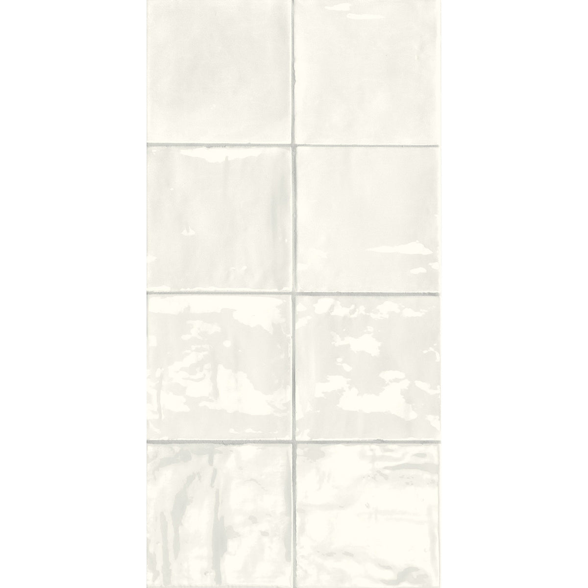 Sartoria - T Square Collection - 6 in. x 6 in. Wall Tile - First Snow Extra