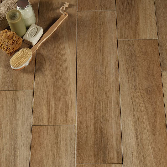 Arizona Tile - Sav Wood Series - 8" x 32" Glazed Porcelain Tile - Miel ...