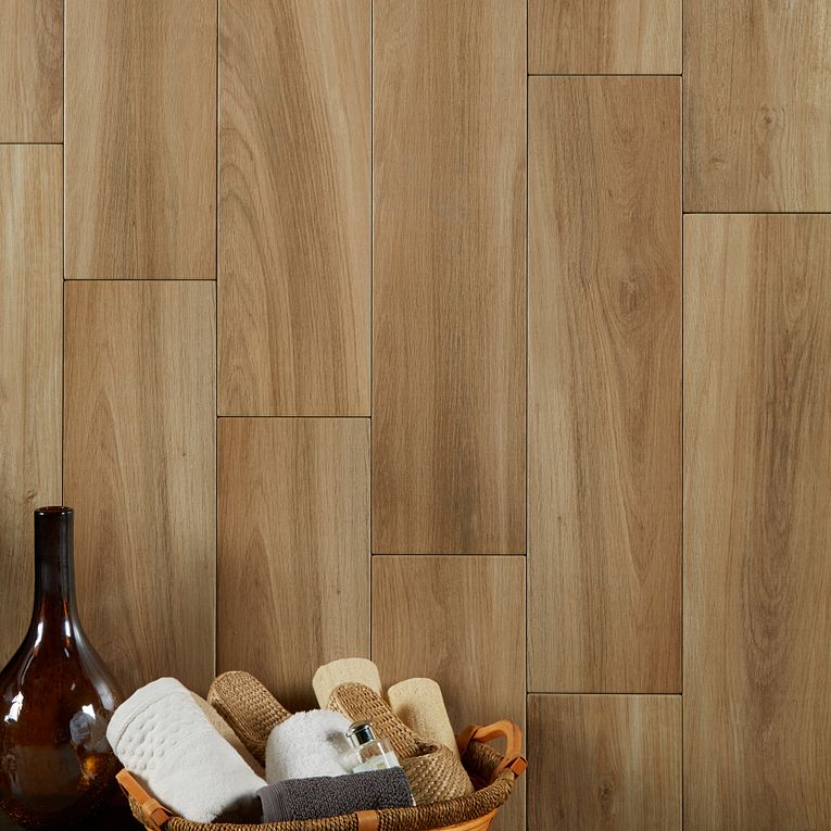 Arizona Tile - Sav Wood Series - 8" x 32" Glazed Porcelain Tile - Miel ...