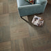 Shaw - Empire Oak Herringbone Hardwood - 07024 Morgan Installed