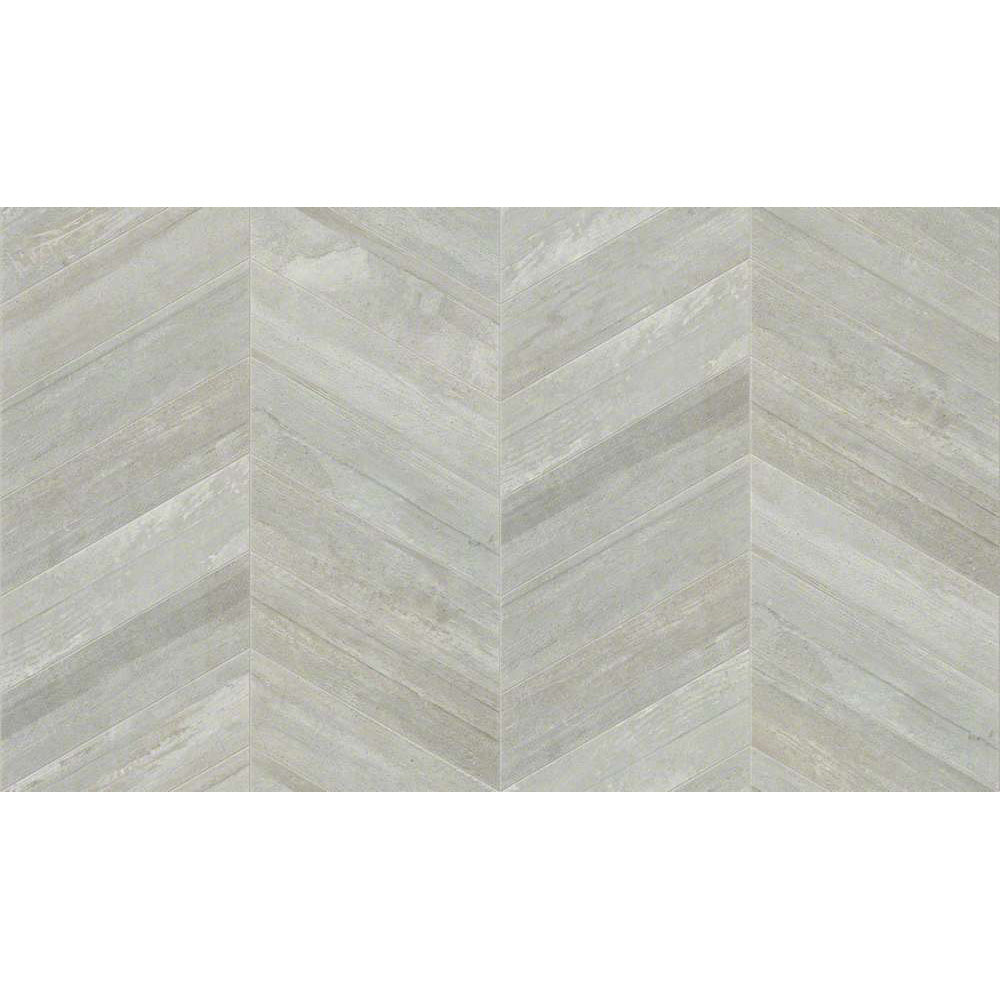 Shaw Floors - Glee Chevron Glazed Porcelain Tile - Gray