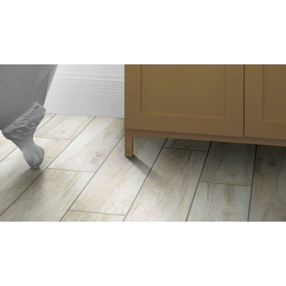 Shaw Floors - Glee Chevron 6 in. x 20 in. Glazed Porcelain - Noce - Floorzz