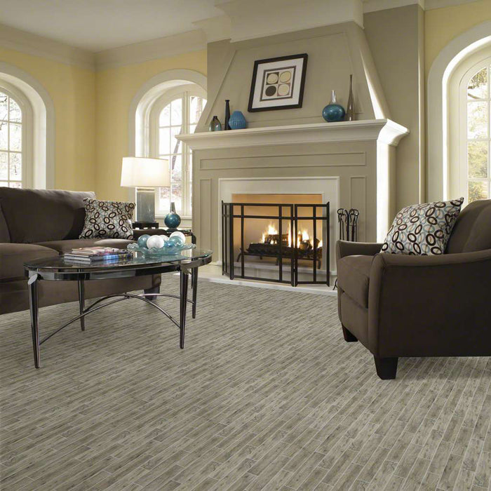 Shaw Floors SavannahWood Plank Tile - Silver Lifestyle