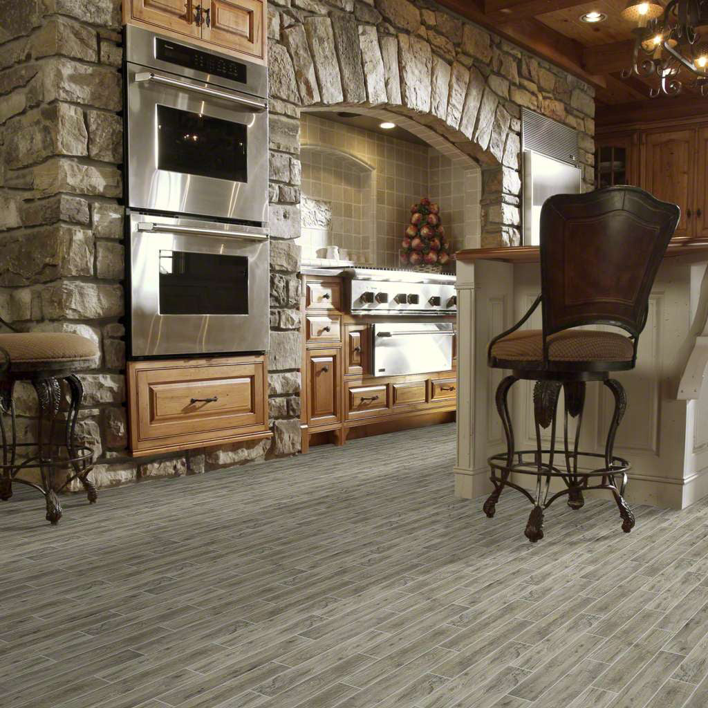 Shaw Floors SavannahWood Plank Tile - Silver Lifestyle