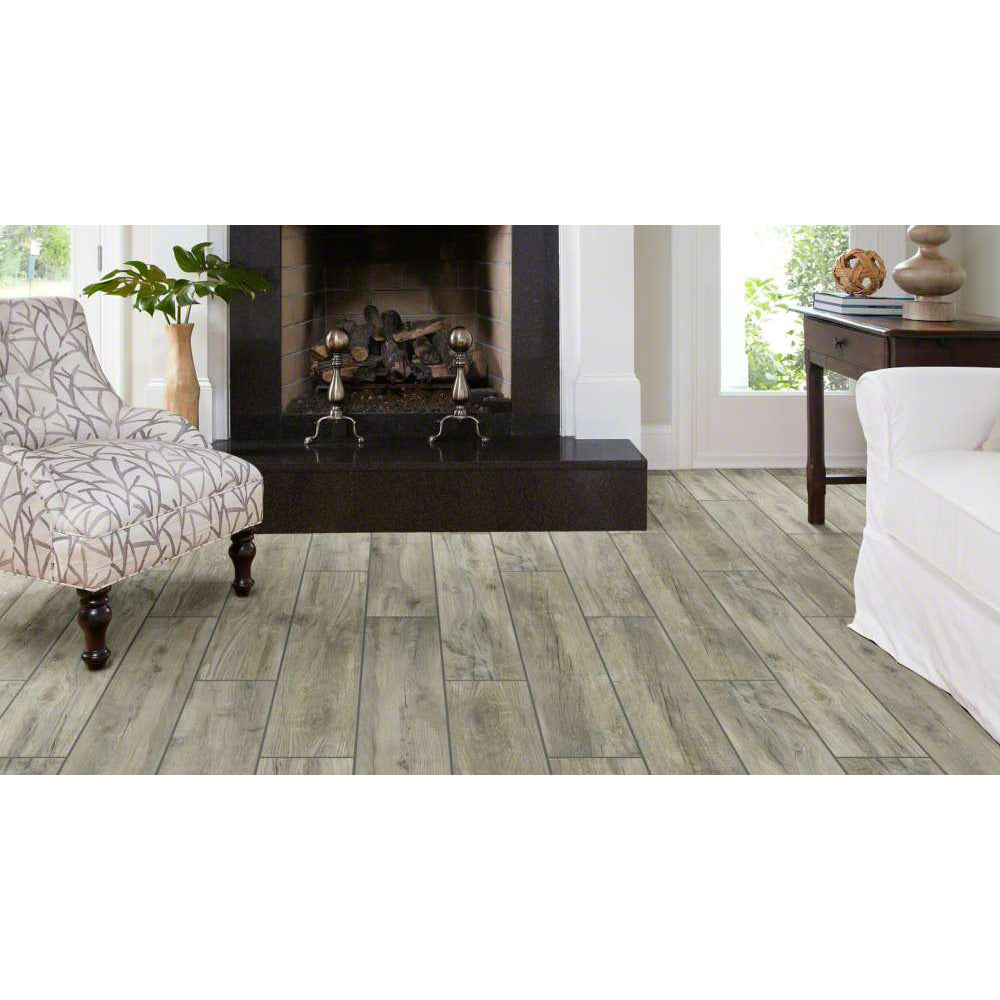 Shaw Floors SavannahWood Plank Tile - Silver Lifestyle