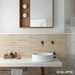 Equipe - Argile 2.5" x 10" Porcelain Tile - Siena Wall Install