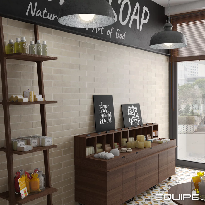 Equipe - Argile 2.5" x 10" Porcelain Tile - Siena Room Scene