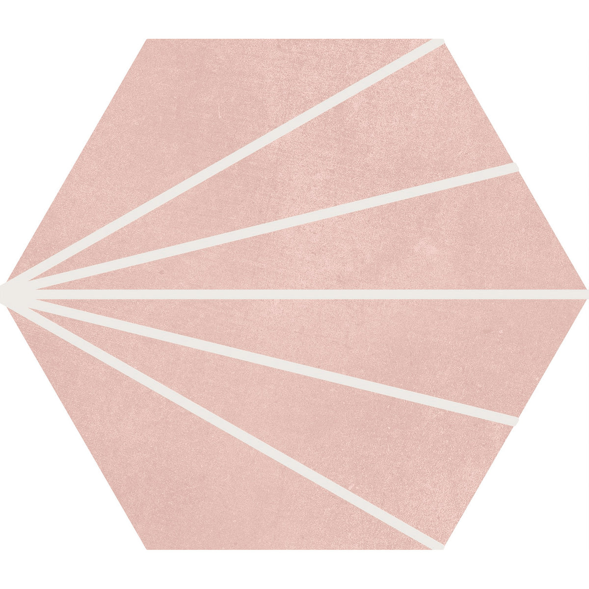 Soci Tile - Aura Decor Hexagon 9&quot; x 10&quot; Porcelain Tile - Blush