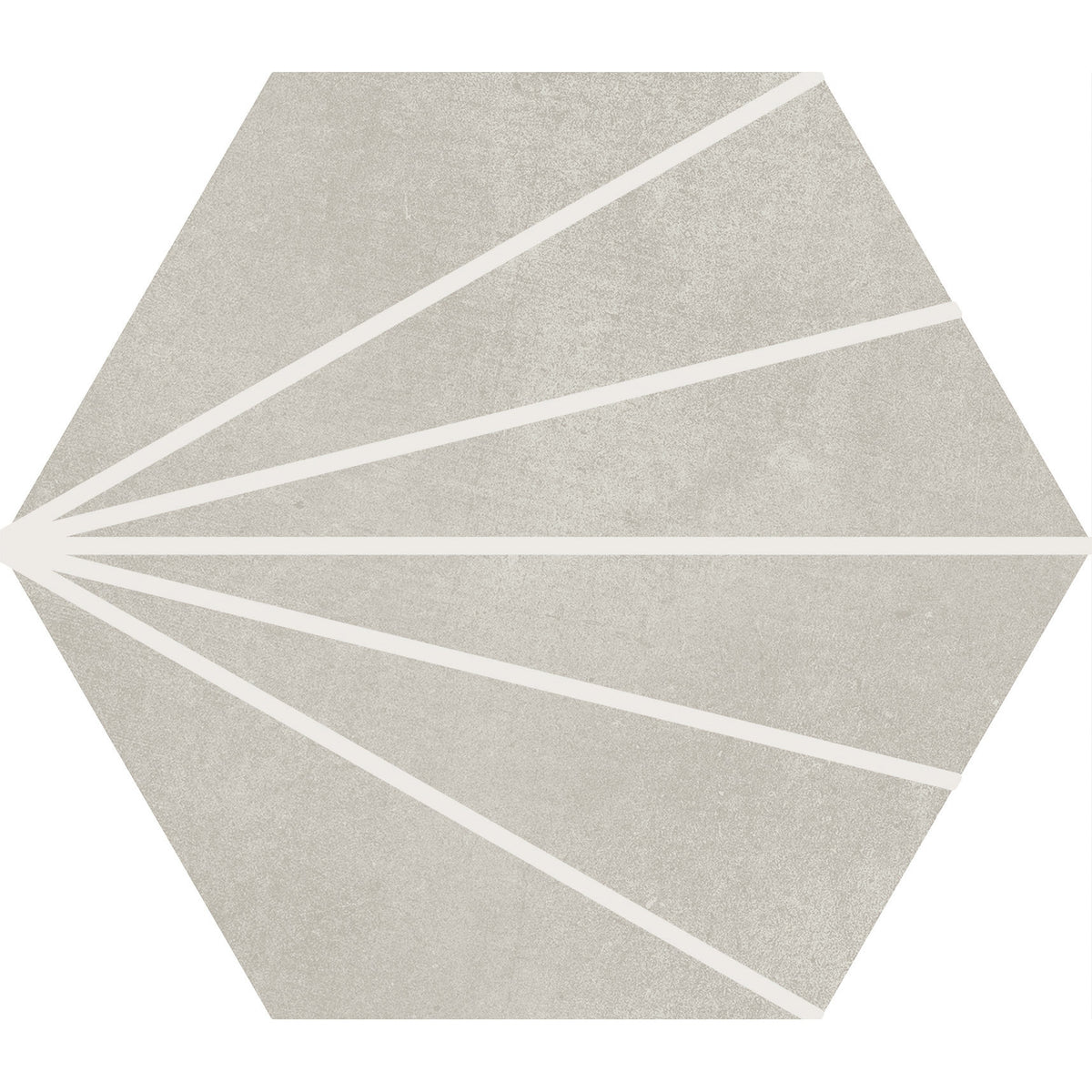 Soci Tile - Aura Decor Hexagon 9&quot; x 10&quot; Porcelain Tile - Gray