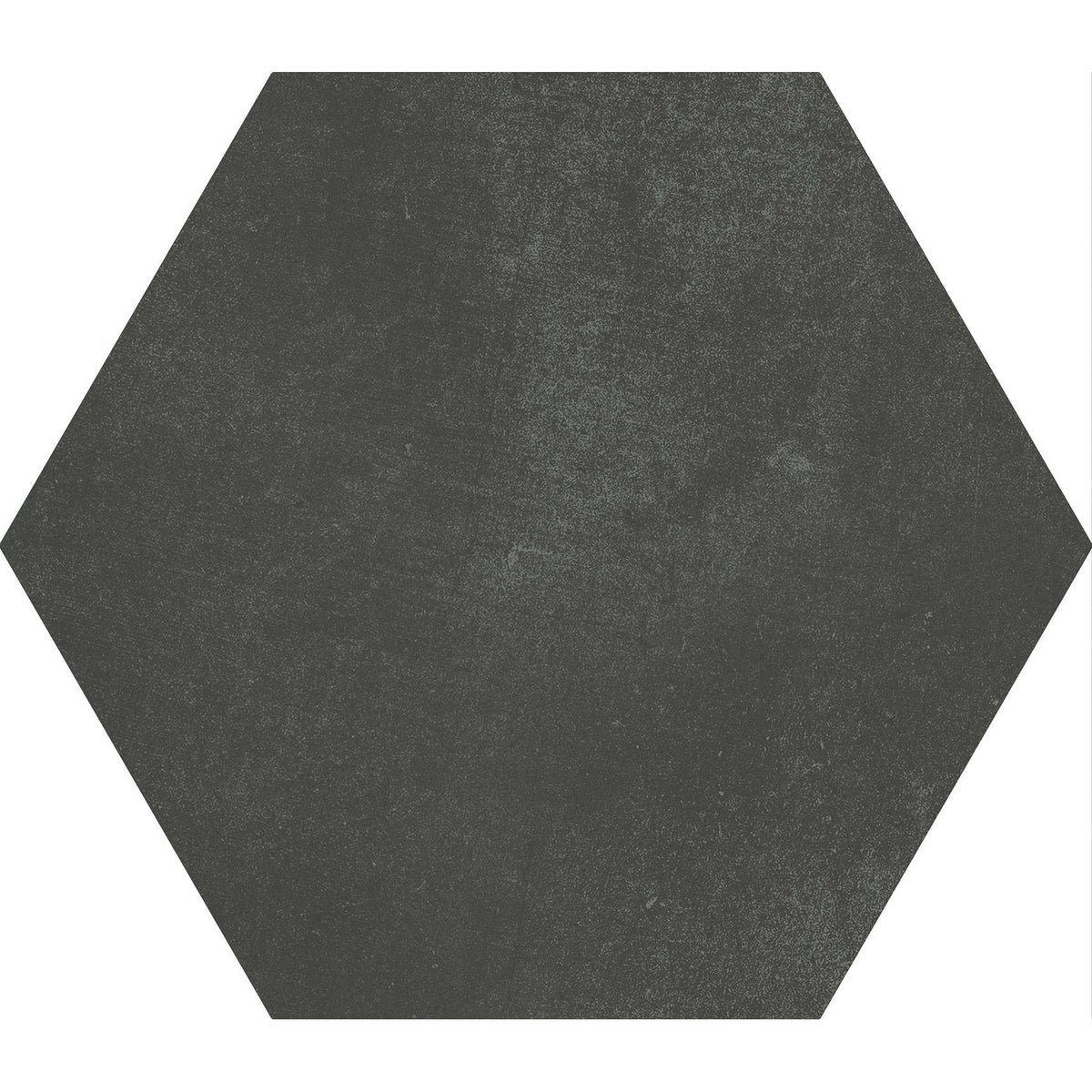 Soci Tile - Aura Hexagon 9&quot; x 10&quot; Porcelain Tile - Black