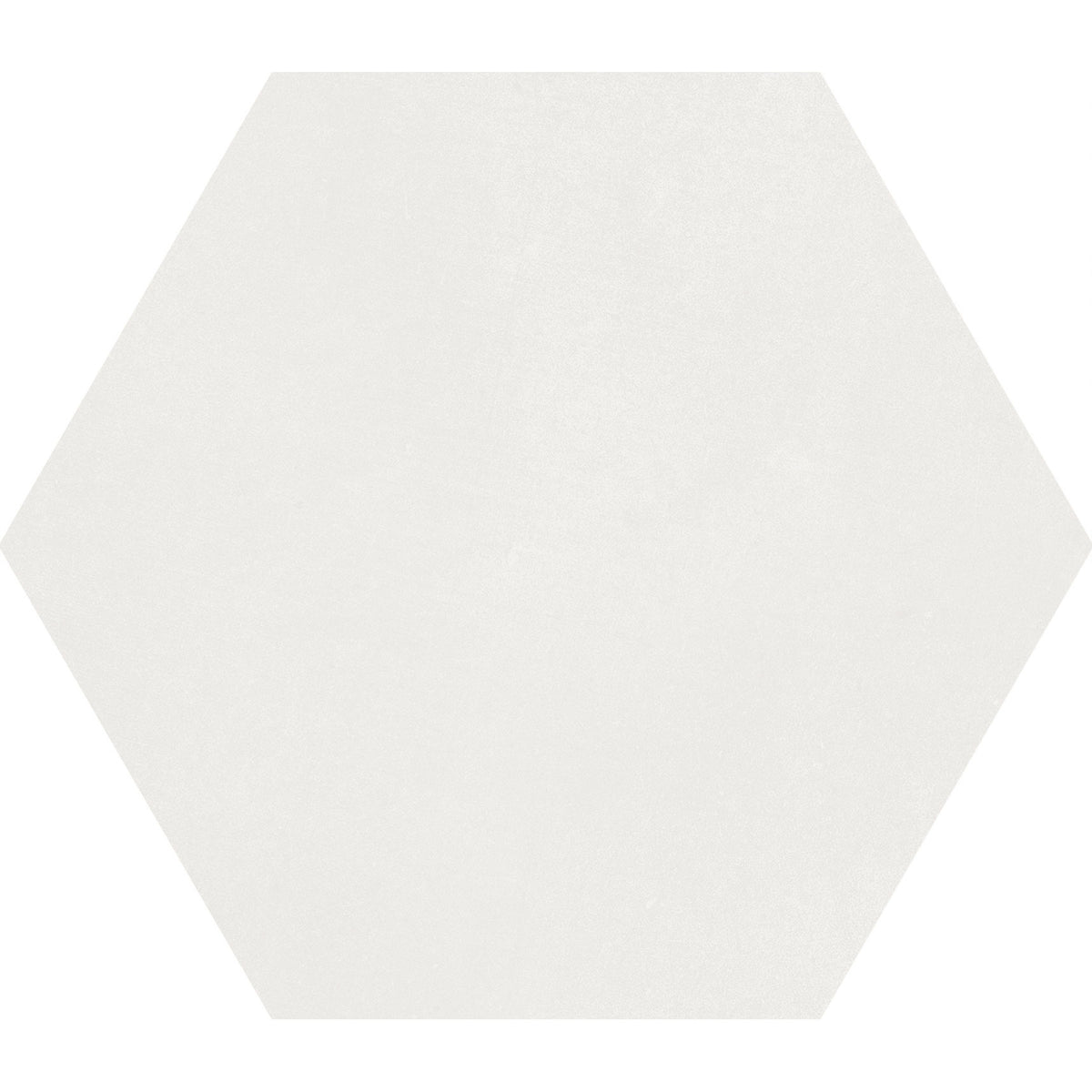 Soci Tile - Aura Hexagon 9&quot; x 10&quot; Porcelain Tile - White