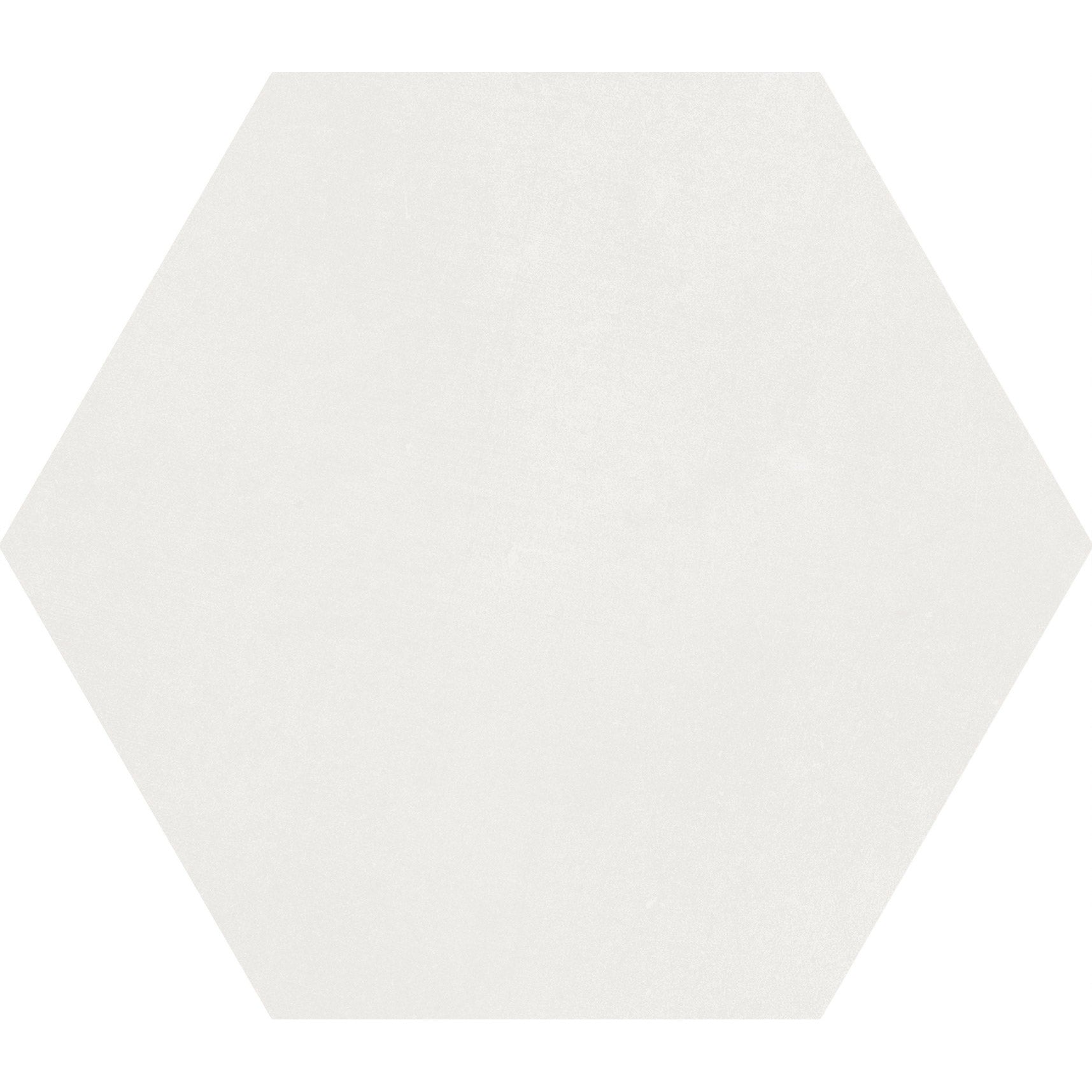 Soci Tile - Aura Hexagon 9" x 10" Porcelain Tile - White