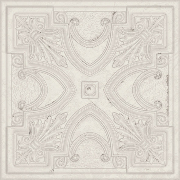 Soci Tile - Gatsby 8&quot; x 8&quot; - White Tin Extra