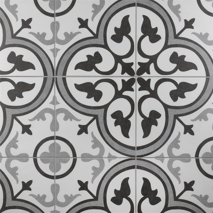 SomerTile - Amberes 13 in. x 13 in. Ceramic Tile - Classic II Installed