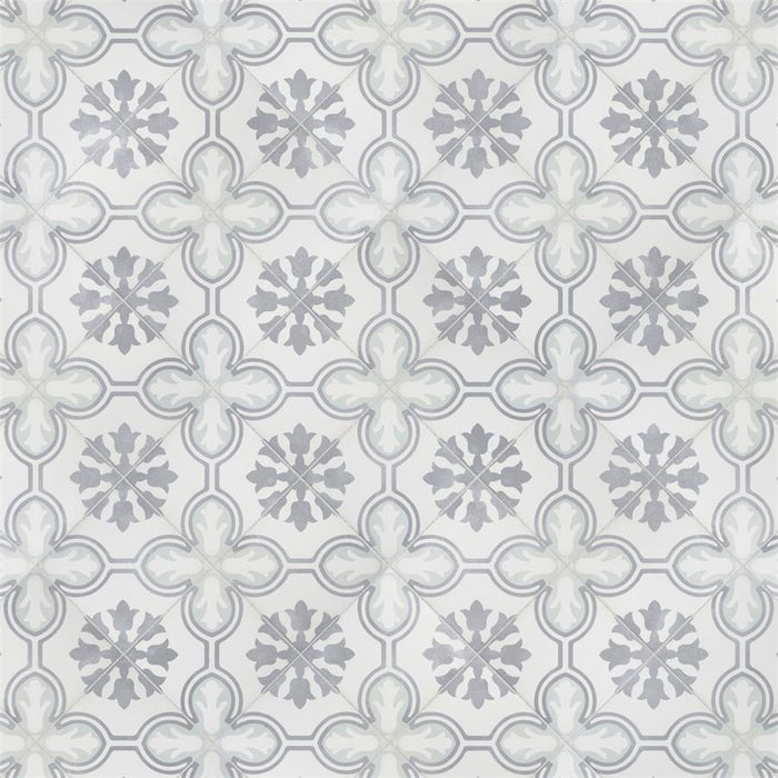 SomerTile - Amberley Porcelain Tile - Orchid Mint Diagonal Install